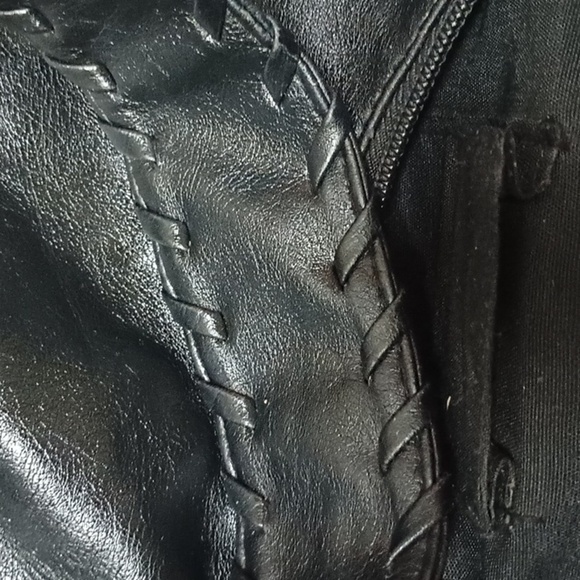 Vintage Black leather purse unknown brand - Picture 4 of 5